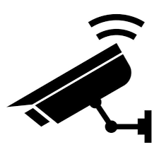 Cctv Sign Icon Camera Surveillance Vector Png And Vector With Transparent Background For Free Download Light Icon Vector Technology Silhouette Vector