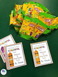 Crayon Themed Classroom Ideas For First Grade Firstieland Crayon Themed Classroom Student Gifts Back To School Gifts