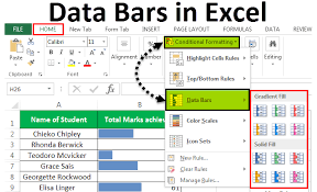 Data Bars In Excel How To Add Data Bars Using Conditional