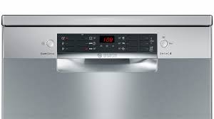 Pressing the on/off button does not reset the dishwasher's electronic controller for most bosch i have a bosch, newer 《50 db, incognito style (button setting gs on top of door, hidden by. Bosch Sms46mi10m Free Standing Dishwasher
