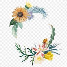 Badge With Flowers Png Summer Frame Free Image By Rawpixel Com Sasi Flower Illustration Badge Flowers