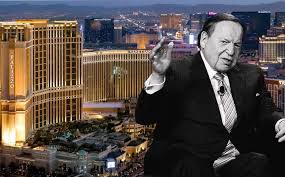 Sheldon adelson headshot, as las vegas sands corporation ceo, graphic element on gray. Sheldon Adelson Exploring Sale Of Las Vegas Casinos