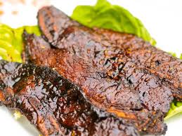 The soy sauce and sweet flavor mixed with garlic, green onion, and sesame oil makes this dish very flavorful. Galbi Korean Style Grilled Marinated Short Ribs Recipe Serious Eats