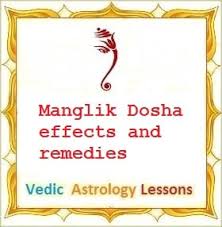 Manglik Dosha Kuja Dosha Effects And Remedies