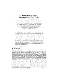 PDF) Organisational Change: Deliberation and Modification