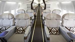 For years, these aircraft have been flying with 160 seats: Airline Review Fiji Airways Business Class
