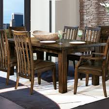 Create a warm and rustic place to gather for meals and other events with the. Harbor Springs Rectangular Dining Table Rustic Dark Hekman Furniture Cart