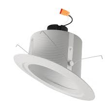 Elco El51130w White Medium White Led 5 Sloped Recessed Light Baffle Insert Elc El51130w