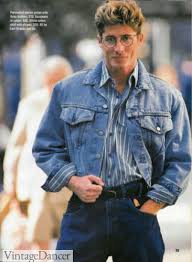 Men typically wore denim pants with denim jackets.4 x research source women wore denim miniskirts with a denim jacket. 80s Men S Fashion Clothing For Guys