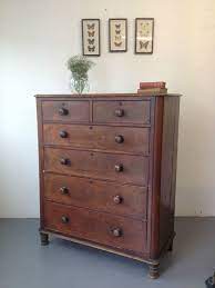 Antique georgian/ early victorian 4 drawer chest. Lovely Large Victorian Antique Mahogany Chest Of Drawers Tall Boy Bedroom Chest Of Drawers Furniture Bedroom Drawers
