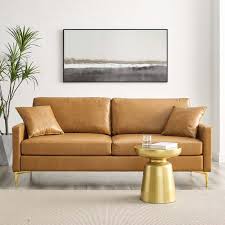 These tones offer warmth and earthiness and create a cozy vibe in any space. Juliana Vegan Leather Sofa Contemporary Modern Furniture Modway
