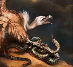 Anesthesia05 Twirld Vulture And Snake Detail James Vulture Snake Painting