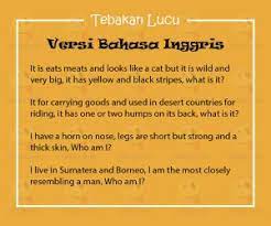 Check spelling or type a new query. Tebak Tebakan Lucu Versi Bahasa Inggris Gokil Tapi Cool Yedepe Com