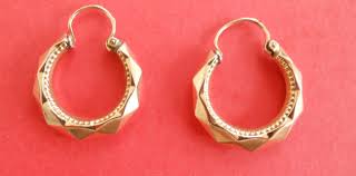 Boucles D Oreilles Creoles En Or Poincons Annees 50 1 95 Grammes Delcampe Net