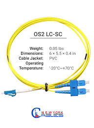 Os2 Lc To Sc In 2020 Fiber Optic Cable It Network Networking Cables