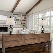 This modern farmhouse bedroom is something. Modern Farmhouse Table Lamp Sets Of 2 With 2 Usb Ports Pulg In Industrial Nightlight Open Column Bedside Nightstand Savvy Settings Decor