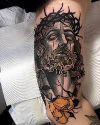 As you can see this tattoo of jesus has a heart inked as well. Pin On Draw