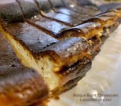 Garnish with cherry pie filling. Basque Burnt Cheesecake Latest Recipes Recipe In 2021 Easy Cheesecake Recipes Sweet Soup Dessert Recipes
