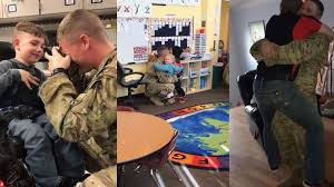 Air Force Sergeant Surprises Family After Returning Early From Deployment Military Homecoming Welcome Home Blog Military