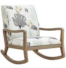 Enjoy free shipping with your order! Coastal Upholstered Chairs In Beachy Nautical Fabrics White Accent Chair Rocking Chair Upholstered Chairs