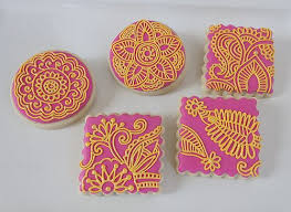 Henna Cookies Wedding Cookies Henna Cake Leaf Cookies