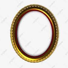 Chrysanthemum Inspired Eastern Vintage Oval Gold Picture Frame With Red Mat 3d Cartoon Style 3d Vintage Frame Png Transparent Clipart Image And Psd File For Gold Picture Frames Cartoon Styles