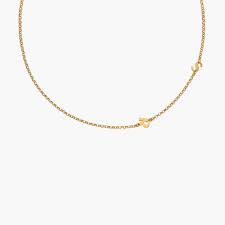 Mini Initial Necklace Gold Plated En 2021 Collier D Or A Initiales Collier Initiale Collier En Or