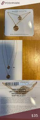 Amber Sceats Double Coin Necklace Womens Jewelry Necklace Coin Design Online Wallet