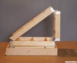 Compact Wooden Folding Attic Stairs Fold Hmmm Diy Project Tiny House Stairs Loft Spaces Folding Stairs
