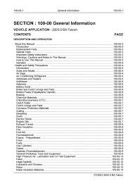 2003 Ford Ba Falcon Service Repair Manual By 163615 Issuu