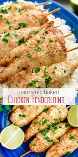 Marinated Baked Chicken Tenderloins Video Olga In The Kitchen Recipe Baked Chicken Tenderloins Baked Chicken Chicken Tenderloin Recipes