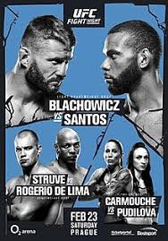At ufc 259, israel adesanya faces jan blachowicz for the light heavyweight title. Ufc Fight Night Blachowicz Vs Santos Wikipedia