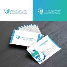 Dentists can put a smile on their clients' faces in more ways than one. Modern Bold Dental Business Card Design For Miller Simarro Dental Care By Kreative Fingers Design 20011955