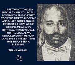 “THANK YOU ALL FOR THE BORNDAY WISHES”