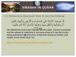 Jadi anak itu adalah amanah dari allah subhanahu wa ta'ala. He Has No Iman Who Has No Amanah Tabarani Ppt Download