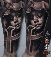 Aug 06, 2021 · hood sleeve tattoos designs 50 fantastic gangsta tattoos sleeve. New School Style Colored Forearm Tattoo Of Crying Girl In Hood With Cross Tattooimages Biz