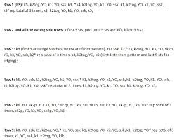 Convert Written Knitting Patterns Into Knitting Charts By