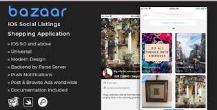 Bazaar Ios Social Listings Classifieds Shopping Application Xserver App Template Shopping Application Cool Stuff For Sale