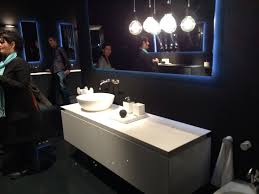 Island pendant lights can be used over a vanity in the bathroom. Look Beyond The Usual Choices For Impressive Bathroom Lighting