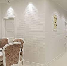 خ الفينيل سماكة البيضاء الطوب للجدران ريفي تلفزيون خلفية ورق الحائط رولز papel دي parede vinyl wall covering white brick wall living room brick interior wall