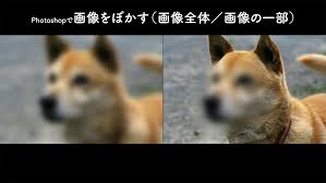 フォト ショップ ぼかし 一 部