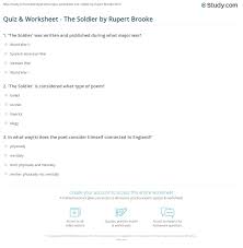 We did not find results for: Quiz Worksheet The Soldier By Rupert Brooke Study Com