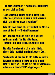 Eine ältere Oma 97 Schickt Einen Brief An Den Lieben Lustige
