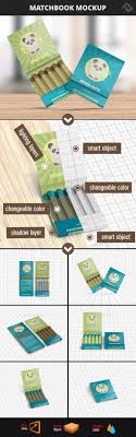 Matchbook Mockup Product Mock Ups Graphics Matchbook Template Design Mockup