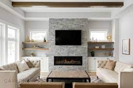 Great Room With Fireplace Living Room Decor Fireplace Fireplace Facing Farm House Living Room
