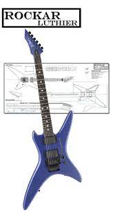 Plans Blueprints For Luthier B C Rich Stealth Guitar Guitar Luthier How To Plan