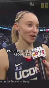 “The resume speaks for itself” @Paige Bueckers interview after Geno  Auriemma joins Tara VanDerVeer as the all-time winningest collegiate  basketball head coach. #NCAAWBB x 🎥 ESPN2