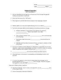 All in all, darwin's natural selection worksheet answer key is an extremely easy way to get knowledge. Natural Selection Worksheet Teachers Pay Teachers