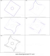 How To Draw A Shuriken Ninja Star Printable Step By Step Drawing Sheet Drawingtutorials101 Com Shuriken Ninja Star Drawing Sheet