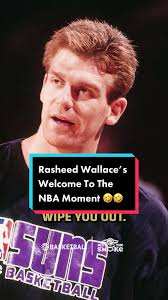 Joe Kleine's Strength Shocks Rasheed Wallace in NBA Encounter